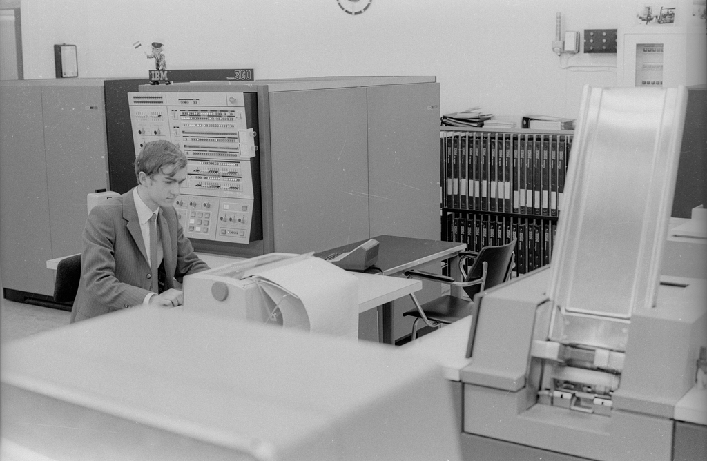 Computer NCB in 1970 Fotocollectie Persbureau Van Eijndhoven